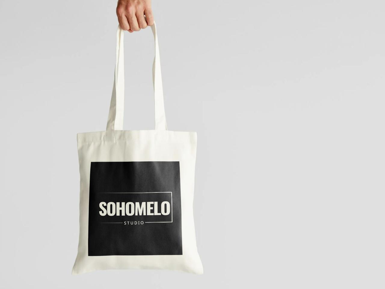 Branded tote bag