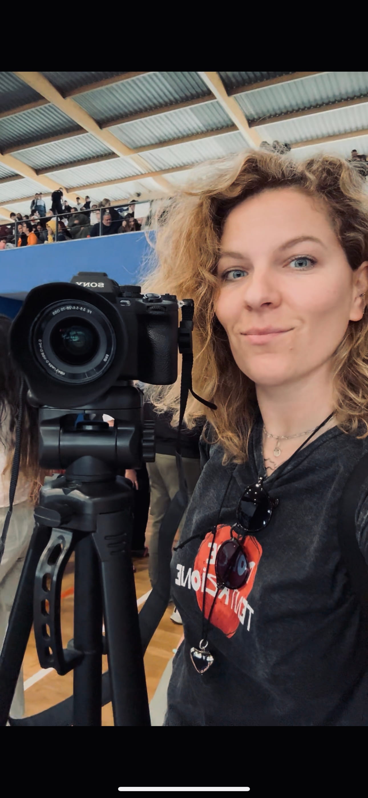 Solomia with camera